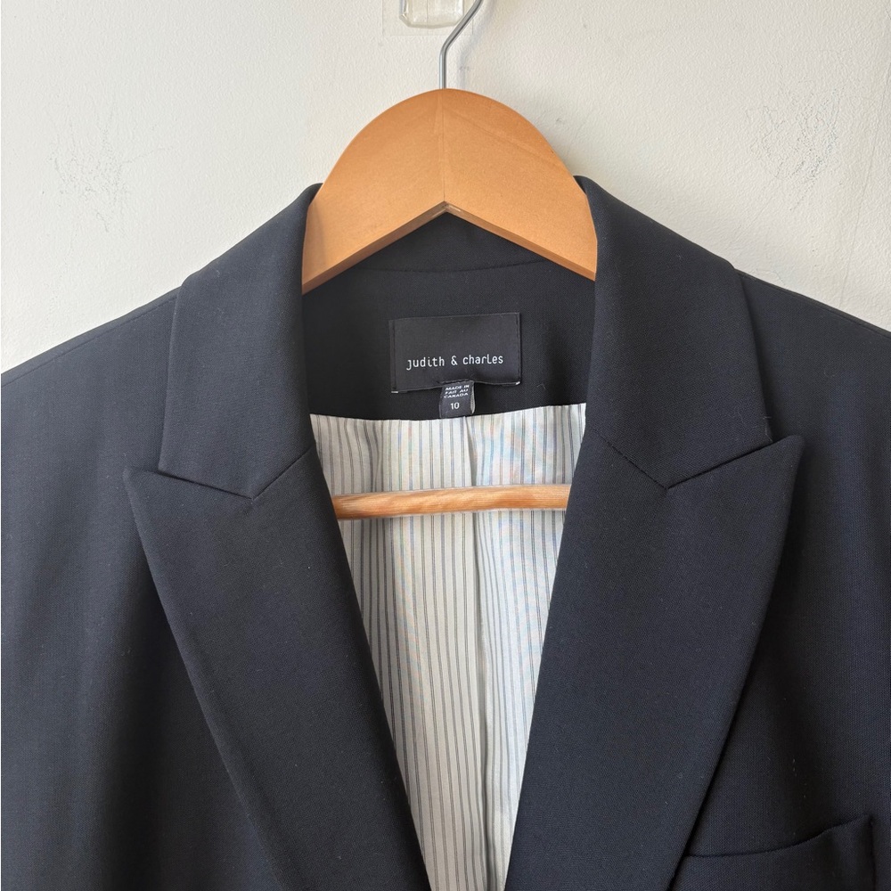🇨🇦 Judith & Charles Lightweight Wool Blazer - Picture 5 of 10